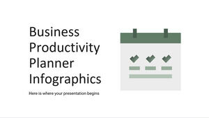 Infographie du planificateur de productivité d'entreprise