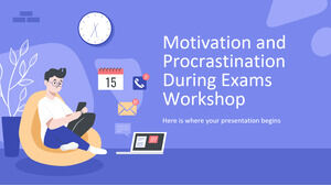 Motivazione e procrastinazione durante gli esami Workshop