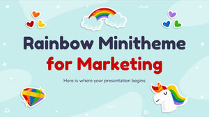 Regenbogen-Minitheme für Marketing
