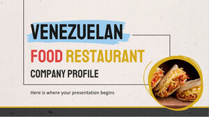Perfil de empresa de restaurante de comida venezolana