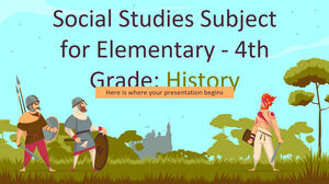 Disciplina de Estudos Sociais do Ensino Fundamental - 4ª Série: História