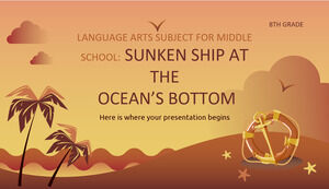 วิชาศิลปะภาษาสำหรับชั้นมัธยมต้น - ชั้นประถมศึกษาปีที่ 8: เรือจมที่ก้นมหาสมุทร