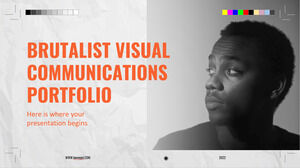 Brutalistisches Portfolio für visuelle Kommunikation