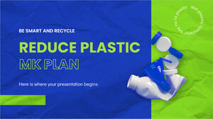 Reduzieren Sie den Plastik-MK-Plan
