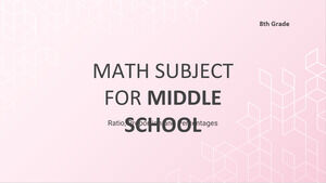 Math Subject for Middle School - 8th Grade: Ratio, Proportion and Percentages