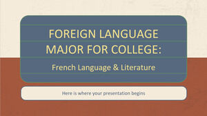 Specializzazione in lingue straniere per il college: lingua e letteratura francese