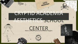 Cryptid Academia Aesthetics School Center