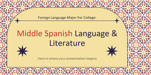 تخصص اللغة الأجنبية للكلية: اللغة الإسبانية المتوسطة وآدابها