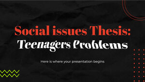 أطروحة القضايا الاجتماعية: مشاكل المراهقين