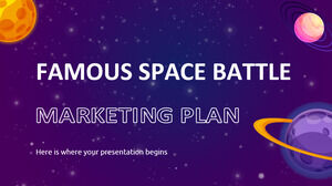 Маркетинговый план франшизы «Знаменитый космический бой»