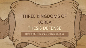 Apărarea tezei din trei regate ale Coreei