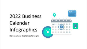 Calendarul de afaceri 2022 Infografică