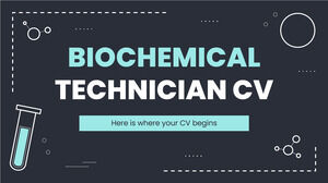 CV Technicien Biochimique