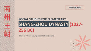 مادة الدراسات الاجتماعية للمرحلة الابتدائية - الصف الخامس: أسرة شانغ تشو (1027-256 قبل الميلاد)