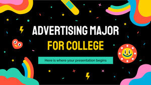 Hauptfach Werbung für das College