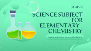 مادة العلوم للصف الأول الابتدائي - الصف الأول: الكيمياء