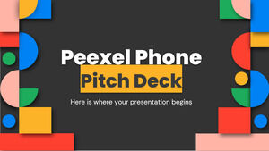 Peexel Phone Pitch Deck
