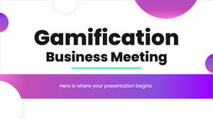اجتماع الأعمال Gamification