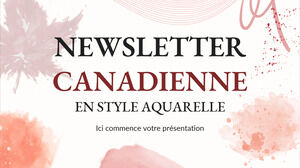 Kanadischer Newsletter im Aquarellstil