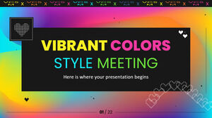 Treffen im Stil lebendiger Farben