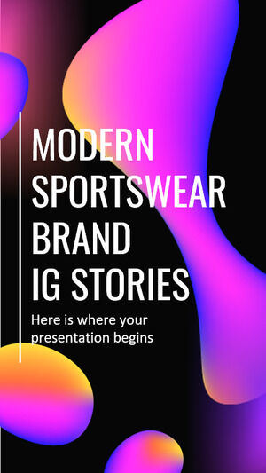 Histoires IG de la marque de vêtements de sport modernes