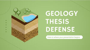 Verteidigung der Geologie-Abschlussarbeit