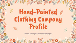 Profil de l'entreprise de vêtements peints à la main