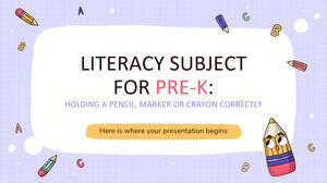 Materia de alfabetizare pentru pre-K: Ținerea corectă a unui creion, marker sau creion