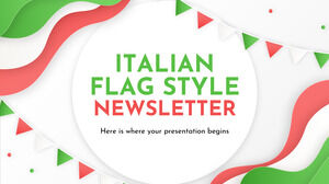 Boletín estilo bandera italiana