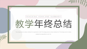 Fashion Morandi Color Teaching Summary PPT Template Download Fashion Morandi Color Teaching Summary PPT Template Download