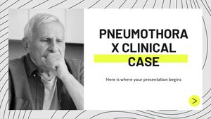 Klinischer Fall eines Pneumothorax