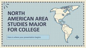 Especialización en estudios del área de América del Norte para la universidad