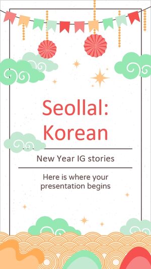 Seollal: Historias IG del Año Nuevo Coreano