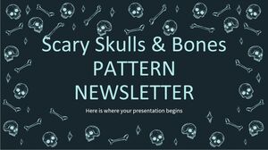 จดหมายข่าวรูปแบบ Skulls & Bones ที่น่ากลัว