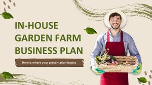 Plano de negócios de fazenda de jardim interno