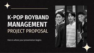 K-pop Boyband Yönetim Projesi Teklifi