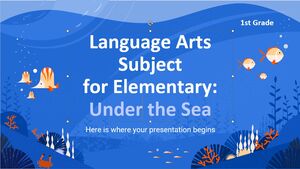 مادة فنون اللغة للمرحلة الابتدائية - الصف الأول: تحت البحر