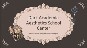 Dark Academia Aesthetics School Center