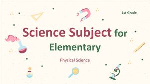 Matière scientifique pour l'élémentaire - 1re année : sciences physiques