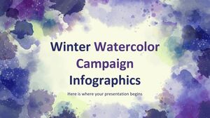Winter Watercolor Campaign Infographics