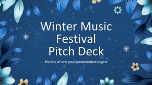 겨울 음악 축제 피치덱