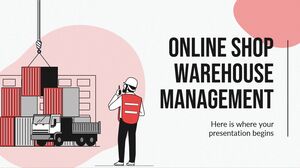 Magazin online Managementul depozitelor