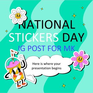 منشور IG لليوم الوطني للملصقات لـ MK