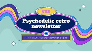 Newsletter rétro psychédélique VHS