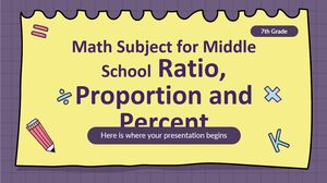 중학교 - 7학년 수학 과목: 비율, 비율 및 퍼센트