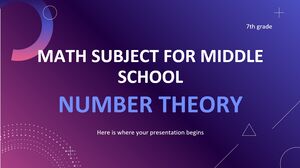 Materia di matematica per la scuola media - 7a elementare: teoria dei numeri