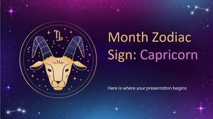 Mês Signo do Zodíaco: Capricórnio