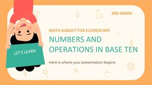 Materia de Matemáticas para Primaria - 3er Grado: Números y Operaciones en Base Diez