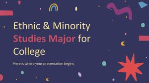 Jurusan Studi Etnis & Minoritas untuk Perguruan Tinggi