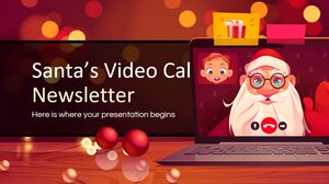Newsletter sulla videochiamata di Babbo Natale